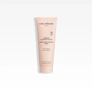 Masque kaolin et fleurs